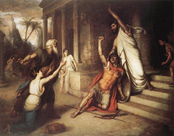 John William Waterhouse The Death of Cocles oil painting image